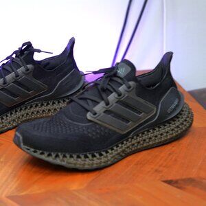 Adidas Ultra 4D – Black on Black | Size 10.5 | Continental Sole